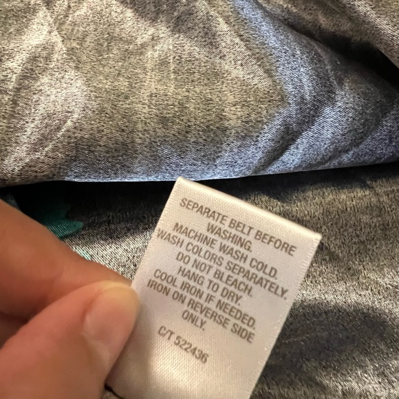 DB Sz 20 Women's Black Bold Floral Green Print Fit +Flare Dress Midi Formal - Picture 5 of 9